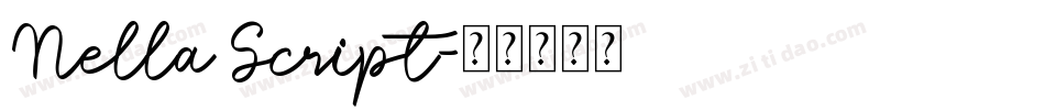 Nella Script字体转换